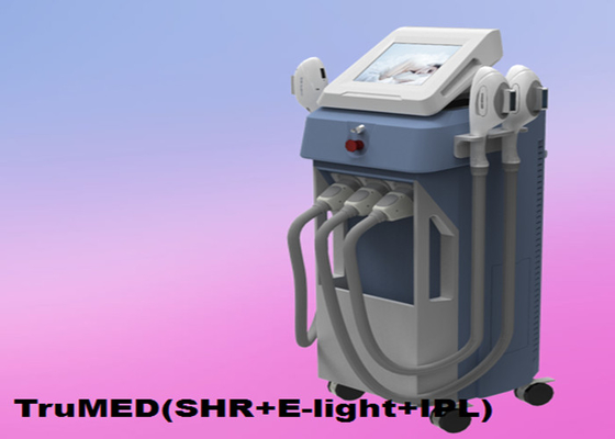 E-luz vertical 3Handles TruMED de la máquina 3500W del retiro del pelo del IPL (SHR+IPL+Nd: Yag)