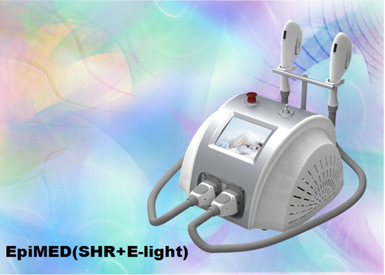3000W máquina profesional de la belleza de la luz de SHR y de E para el doble manija de la depilación del pelo