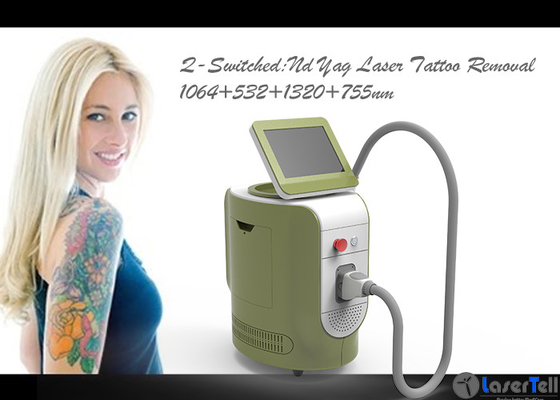 Máquina rápida 1 del borrador del tatuaje de la máquina del retiro del tatuaje del laser del ND Yag - frecuencia 10Hz